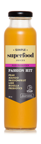 Simple superfood juices - Passion Hit - Australian made